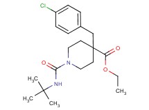 ethyl 1-[(tert-butylamino)carbonyl]-4-(4-chlorobenzyl)-4-piperidinecarboxylate
