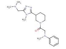 N-[2-(3-{5-[(dimethylamino)methyl]-4-methyl-4H-1,2,4-triazol-3-yl}piperidin-1-yl)-2-oxoethyl]-N-methylaniline