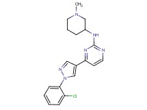 4-[1-(2-chlorophenyl)-1H-pyrazol-4-yl]-N-(1-methylpiperidin-3-yl)pyrimidin-2-amine
