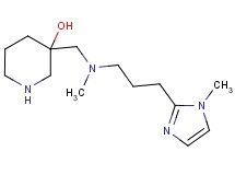 3-({methyl[3-(1-methyl-1H-imidazol-2-yl)propyl]amino}methyl)-3-piperidinol dihydrochloride