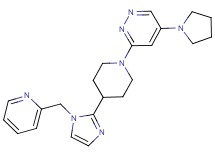 3-{4-[1-(pyridin-2-ylmethyl)-1H-imidazol-2-yl]piperidin-1-yl}-5-pyrrolidin-1-ylpyridazine