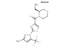 (3S)-3-ethyl-4-({2-[3-methyl-5-(trifluoromethyl)-1H-pyrazol-1-yl]-1,3-thiazol-4-yl}carbonyl)morpholine