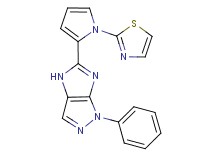 1-phenyl-5-[1-(1,3-thiazol-2-yl)-1H-pyrrol-2-yl]-1,4-dihydroimidazo[4,5-c]pyrazole