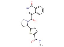 N-methyl-5-{1-[(1-oxo-1,2-dihydroisoquinolin-4-yl)carbonyl]pyrrolidin-2-yl}thiophene-2-carboxamide