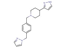 4-(1H-pyrazol-3-yl)-1-[4-(1H-pyrazol-1-ylmethyl)benzyl]piperidine