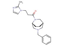 (1S*,5R*)-3-benzyl-6-[3-(2-methyl-1H-imidazol-1-yl)propanoyl]-3,6-diazabicyclo[3.2.2]nonane