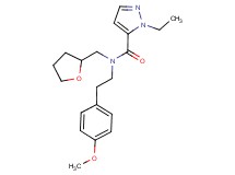 1-ethyl-N-[2-(4-methoxyphenyl)ethyl]-N-(tetrahydrofuran-2-ylmethyl)-1H-pyrazole-5-carboxamide