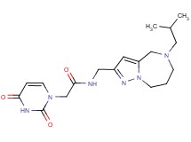 2-(2,4-dioxo-3,4-dihydropyrimidin-1(2H)-yl)-N-[(5-isobutyl-5,6,7,8-tetrahydro-4H-pyrazolo[1,5-a][1,4]diazepin-2-yl)methyl]acetamide