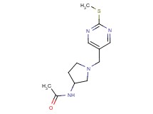 N-(1-{[2-(methylthio)pyrimidin-5-yl]methyl}pyrrolidin-3-yl)acetamide