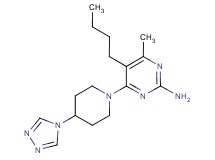 5-butyl-4-methyl-6-[4-(4H-1,2,4-triazol-4-yl)piperidin-1-yl]pyrimidin-2-amine