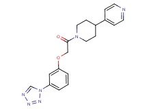 4-(1-{[3-(1H-tetrazol-1-yl)phenoxy]acetyl}-4-piperidinyl)pyridine