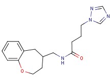 N-(2,3,4,5-tetrahydro-1-benzoxepin-4-ylmethyl)-4-(1H-1,2,4-triazol-1-yl)butanamide