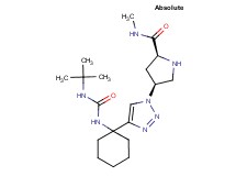 (4S)-4-[4-(1-{[(tert-butylamino)carbonyl]amino}cyclohexyl)-1H-1,2,3-triazol-1-yl]-N-methyl-L-prolinamide