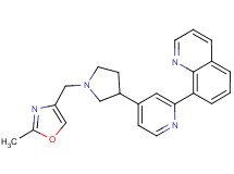 8-(4-{1-[(2-methyl-1,3-oxazol-4-yl)methyl]pyrrolidin-3-yl}pyridin-2-yl)quinoline