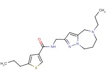 5-propyl-N-[(5-propyl-5,6,7,8-tetrahydro-4H-pyrazolo[1,5-a][1,4]diazepin-2-yl)methyl]thiophene-3-carboxamide