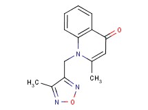 2-methyl-1-[(4-methyl-1,2,5-oxadiazol-3-yl)methyl]quinolin-4(1H)-one