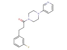 1-[3-(3-fluorophenyl)propanoyl]-4-(3-pyridinyl)piperazine