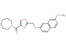 1-[(2-{[(7-methoxy-2-naphthyl)oxy]methyl}-1,3-oxazol-4-yl)carbonyl]azepane