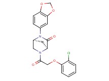 (1S*,4S*)-2-(1,3-benzodioxol-5-yl)-5-[(2-chlorophenoxy)acetyl]-2,5-diazabicyclo[2.2.1]heptan-3-one