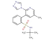 N-(tert-butyl)-2-[5-methyl-2-(4H-1,2,4-triazol-4-yl)pyridin-3-yl]benzenesulfonamide