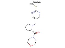 4-(1-{[2-(methylthio)pyrimidin-5-yl]methyl}-L-prolyl)morpholine