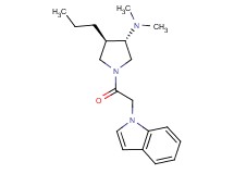 (3S*,4R*)-1-(1H-indol-1-ylacetyl)-N,N-dimethyl-4-propyl-3-pyrrolidinamine