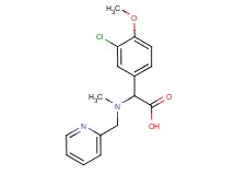 (3-chloro-4-methoxyphenyl)[methyl(pyridin-2-ylmethyl)amino]acetic acid