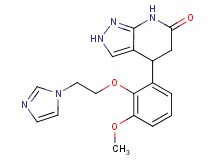 4-{2-[2-(1H-imidazol-1-yl)ethoxy]-3-methoxyphenyl}-2,4,5,7-tetrahydro-6H-pyrazolo[3,4-b]pyridin-6-one