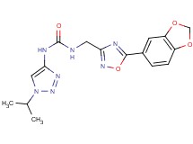 N-{[5-(1,3-benzodioxol-5-yl)-1,2,4-oxadiazol-3-yl]methyl}-N'-(1-isopropyl-1H-1,2,3-triazol-4-yl)urea