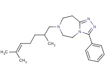 7-(2,6-dimethyl-5-hepten-1-yl)-3-phenyl-6,7,8,9-tetrahydro-5H-[1,2,4]triazolo[4,3-d][1,4]diazepine