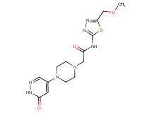 N-[5-(methoxymethyl)-1,3,4-thiadiazol-2-yl]-2-[4-(6-oxo-1,6-dihydropyridazin-4-yl)piperazin-1-yl]acetamide