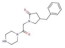 4-benzyl-1-(2-oxo-2-piperazin-1-ylethyl)pyrrolidin-2-one