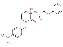 3-hydroxy-1-(4-isopropylbenzyl)-3-{[methyl(2-phenylethyl)amino]methyl}piperidin-2-one