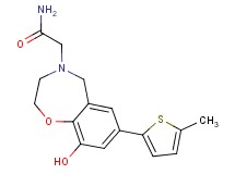 2-[9-hydroxy-7-(5-methyl-2-thienyl)-2,3-dihydro-1,4-benzoxazepin-4(5H)-yl]acetamide