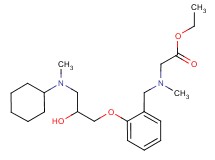 ethyl N-(2-{3-[cyclohexyl(methyl)amino]-2-hydroxypropoxy}benzyl)-N-methylglycinate