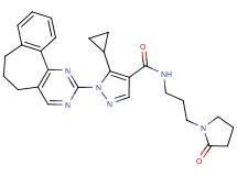 5-cyclopropyl-1-(6,7-dihydro-5H-benzo[6,7]cyclohepta[1,2-d]pyrimidin-2-yl)-N-[3-(2-oxo-1-pyrrolidinyl)propyl]-1H-pyrazole-4-carboxamide