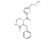 3-benzyl-4-{[5-(methoxymethyl)-2-thienyl]carbonyl}piperazin-2-one