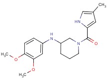 N-(3,4-dimethoxyphenyl)-1-[(4-methyl-1H-pyrrol-2-yl)carbonyl]-3-piperidinamine