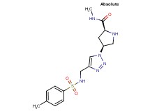 (4S)-N-methyl-4-[4-({[(4-methylphenyl)sulfonyl]amino}methyl)-1H-1,2,3-triazol-1-yl]-L-prolinamide hydrochloride