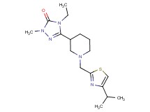 4-ethyl-5-{1-[(4-isopropyl-1,3-thiazol-2-yl)methyl]piperidin-3-yl}-2-methyl-2,4-dihydro-3H-1,2,4-triazol-3-one