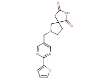 7-{[2-(2-thienyl)pyrimidin-5-yl]methyl}-2,7-diazaspiro[4.4]nonane-1,3-dione