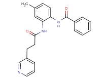 N-{4-methyl-2-[(3-pyridin-3-ylpropanoyl)amino]phenyl}benzamide