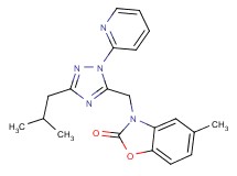 3-[(3-isobutyl-1-pyridin-2-yl-1H-1,2,4-triazol-5-yl)methyl]-5-methyl-1,3-benzoxazol-2(3H)-one