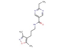 N-[3-(3,5-dimethyl-4-isoxazolyl)propyl]-2-ethyl-5-pyrimidinecarboxamide