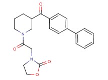 3-{2-[3-(4-biphenylylcarbonyl)-1-piperidinyl]-2-oxoethyl}-1,3-oxazolidin-2-one