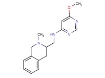 6-methoxy-N-[(2-methyl-1,2,3,4-tetrahydroisoquinolin-3-yl)methyl]pyrimidin-4-amine