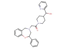 {1-[(2-phenyl-2,3-dihydro-1,4-benzoxazepin-4(5H)-yl)acetyl]-4-piperidinyl}(2-pyridinyl)methanol