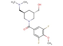 {(3S*,5R*)-1-(3,5-difluoro-4-methoxybenzoyl)-5-[(dimethylamino)methyl]-3-piperidinyl}methanol