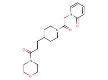 1-{2-[4-(3-morpholin-4-yl-3-oxopropyl)piperidin-1-yl]-2-oxoethyl}pyridin-2(1H)-one