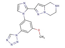 2-{1-[3-methoxy-5-(1H-tetrazol-1-yl)phenyl]-1H-imidazol-2-yl}-4,5,6,7-tetrahydropyrazolo[1,5-a]pyrazine hydrochloride
